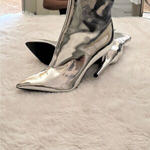 Silver Women's Boots